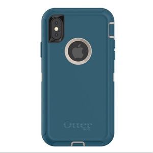 Otterbox Apple iPhone X Defender Case Teal Blue
